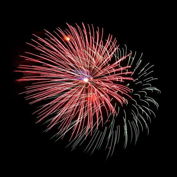 stock image Salut in black night sky