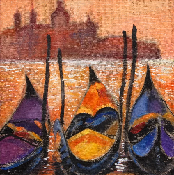 Gondolas in Venice — Stock Photo, Image
