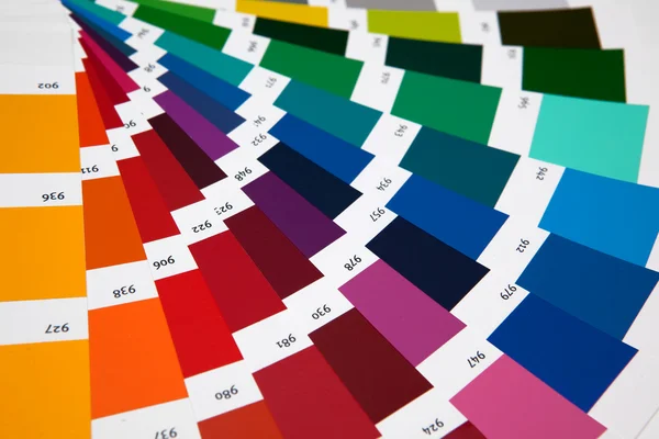 Σύνολο δειγμάτων διάφορα χρώματα — Φωτογραφία Αρχείου