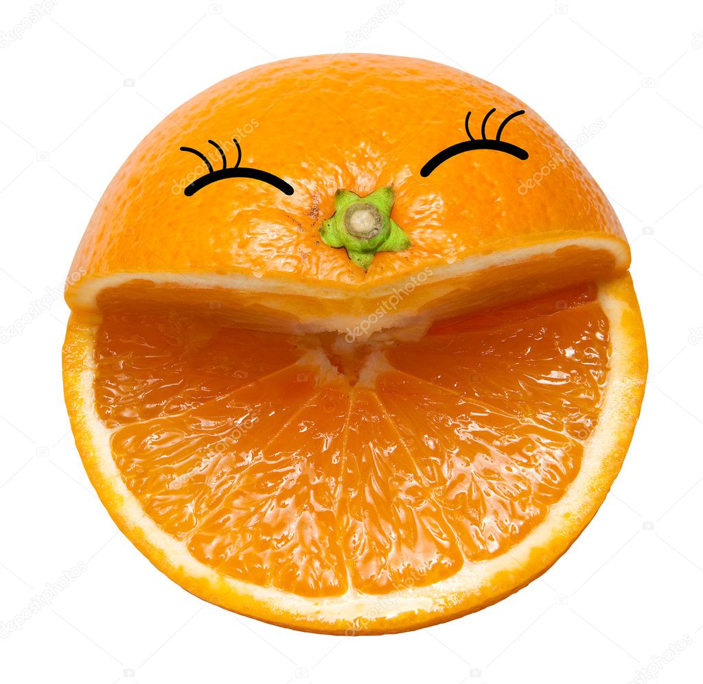 Smile from orange
