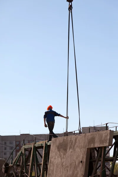 Trabalhadores homens construção civil — Fotografia de Stock