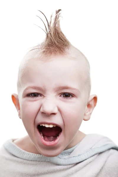 Punk hair enfant sourire — Photo