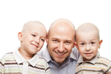 Father and sons clipart