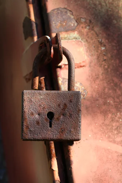 Stock image Old vintage iron padlock