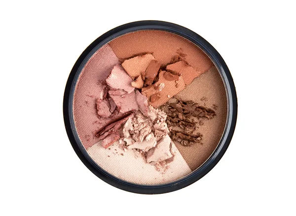 Four color round blush palette — Stock Photo, Image