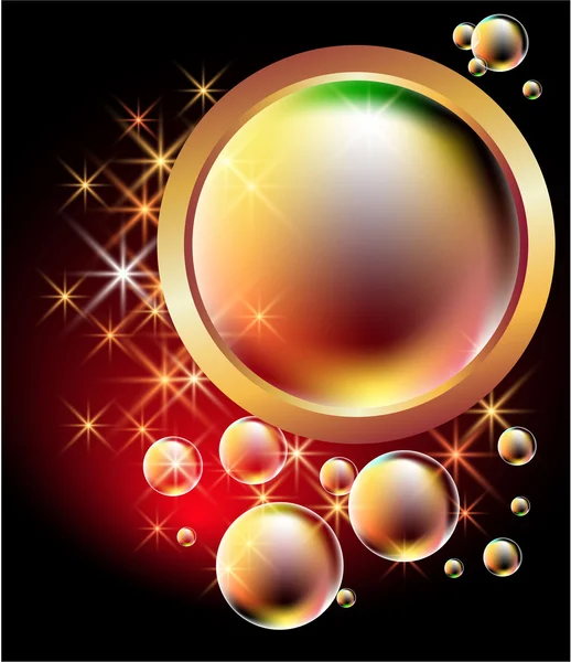 Glowing background bubbles — Stock Vector