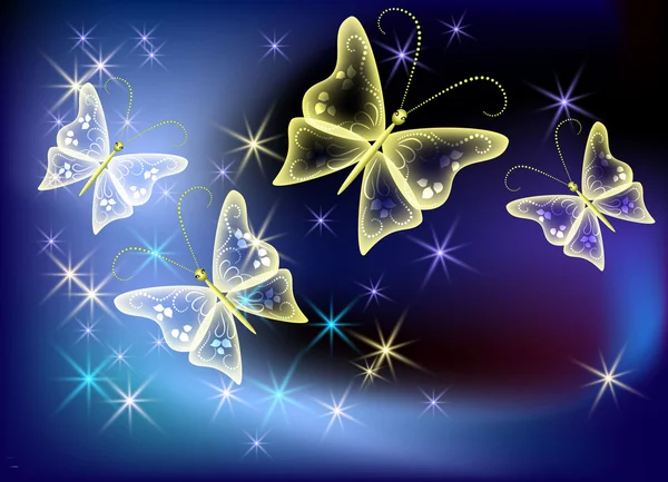 Transparenter Schmetterling — Stockvektor