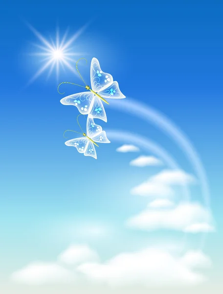 生態学のきれいな空気のシンボル — ストックベクタ