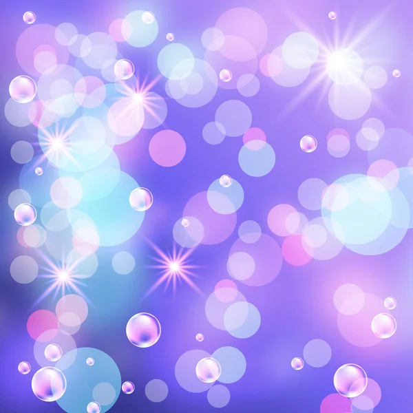 stock image Bokeh, bubbles and stars