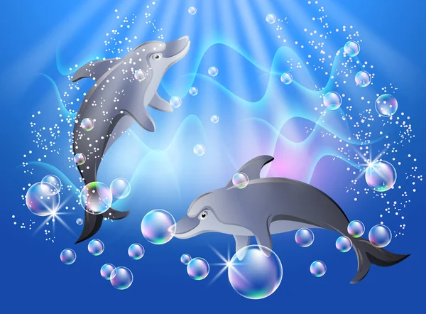 Delfines — Archivo Imágenes Vectoriales