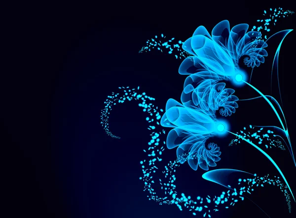 Magic läpinäkyvä kukkia — kuvapankkivalokuva