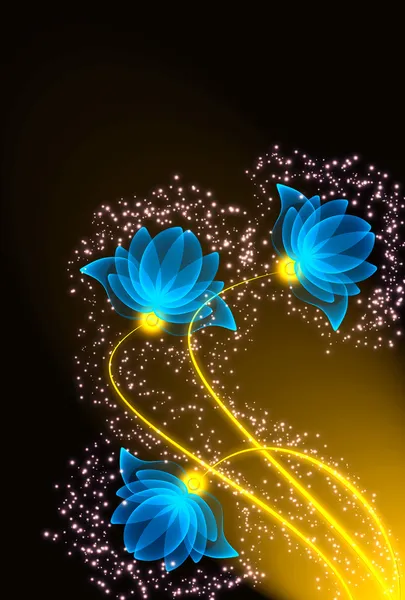 Flores transparentes mágicas — Fotografia de Stock