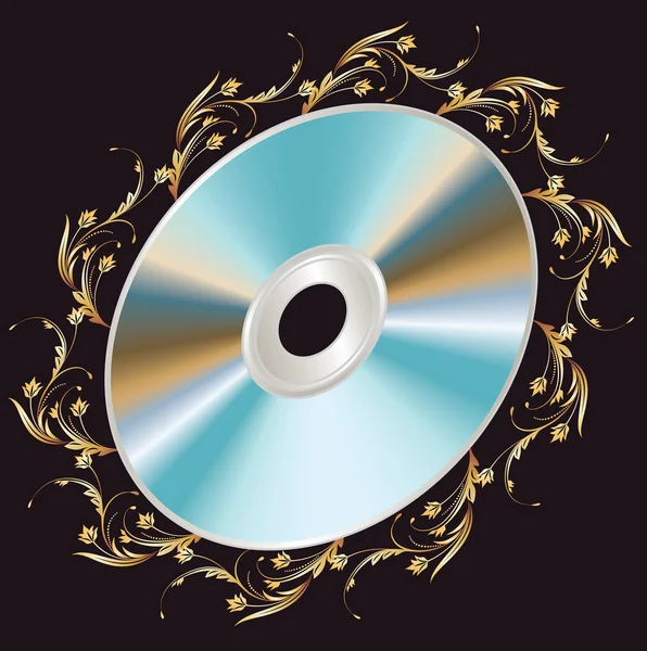 Φόντο με δίσκο dvd — Διανυσματικό Αρχείο