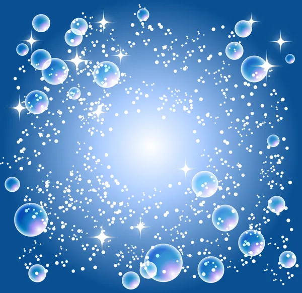 Vektor bakgrund med bubblor — Stock vektor