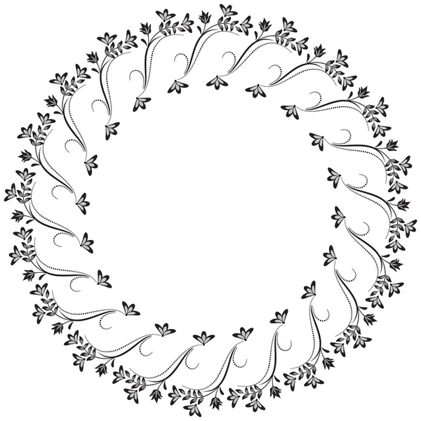 Декоративная круглая рамка — стоковый вектор