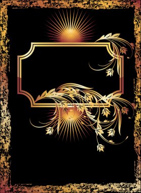 arka plan ile lüks bakır süs