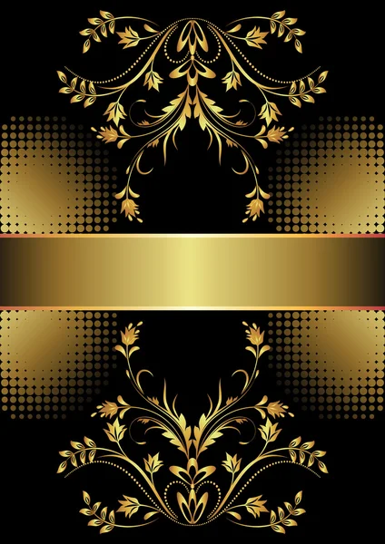 Golden ornament háttér — Stock Vector