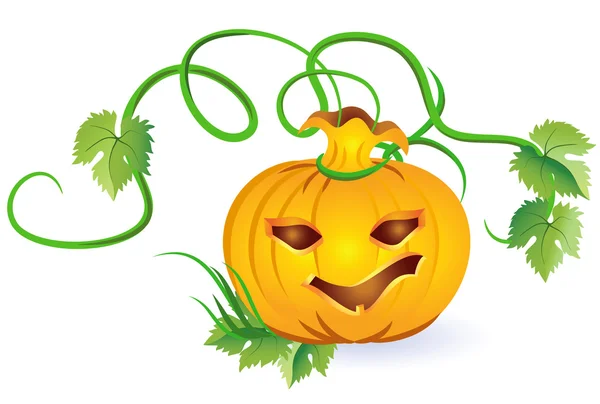 Funny halloween pumpkin — Stock Vector