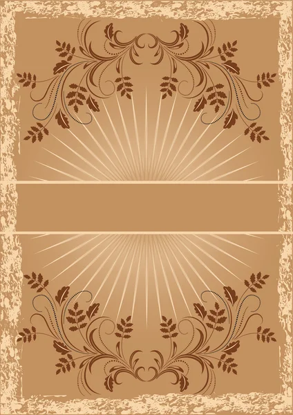 Vintage background with ornament — Stock Vector