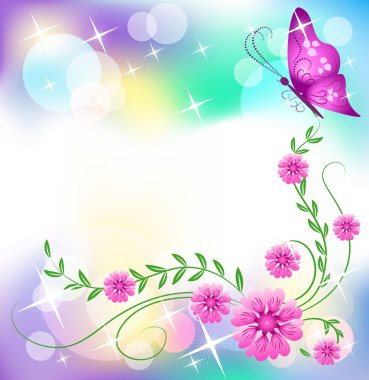 Floral background clipart