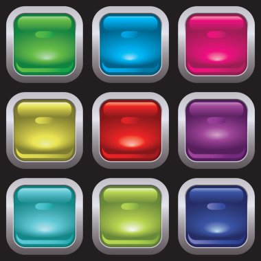 Set of buttons clipart