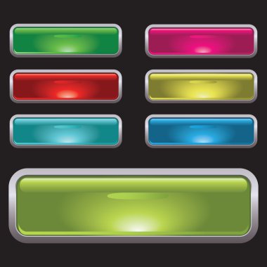 Set of buttons clipart