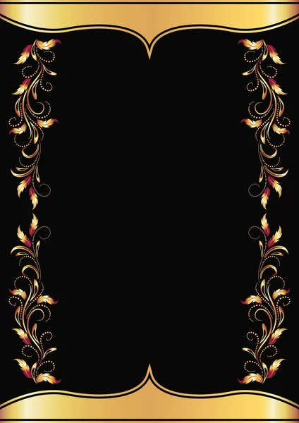 Background with golden ornament Stock Vector Image by ©Marisha #6081191