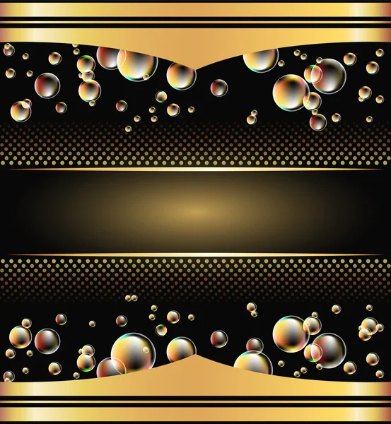 Fond abstrait avec bulles — Image vectorielle