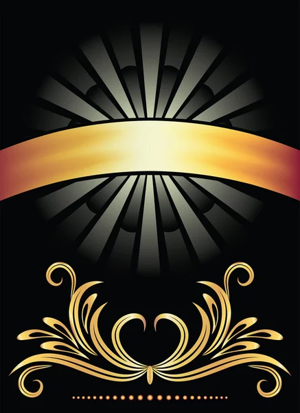 Фон із золотим орнаментом — стоковий вектор