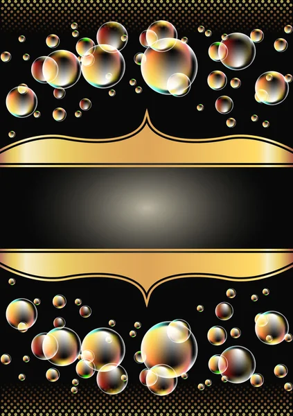 Achtergrond met bubbels — Stockvector