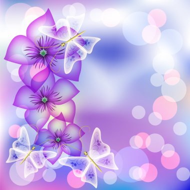 Floral background clipart