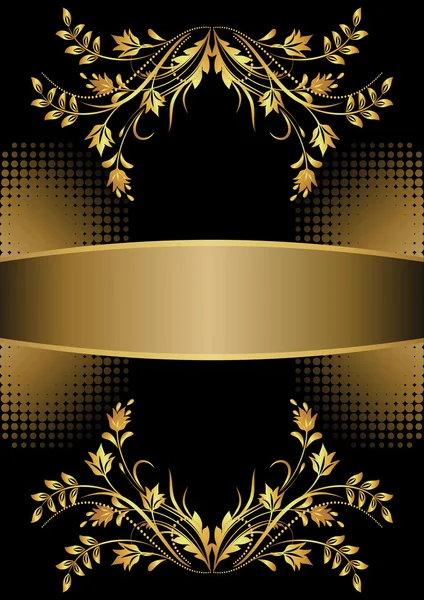 Golden ornament háttér — Stock Vector