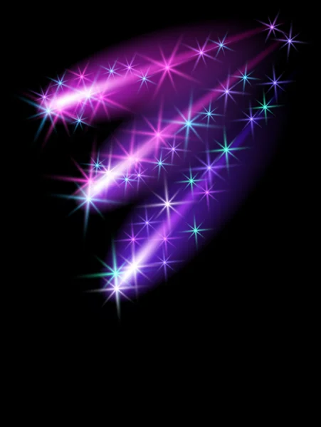 Glowing background with stars — Stock Vector