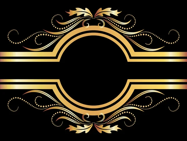 Фон із золотим орнаментом — стоковий вектор