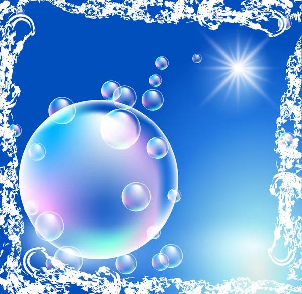 Фон з бульбашками — стоковий вектор