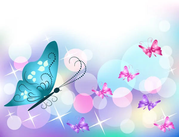 Hintergrund mit Schmetterling — Stockvektor