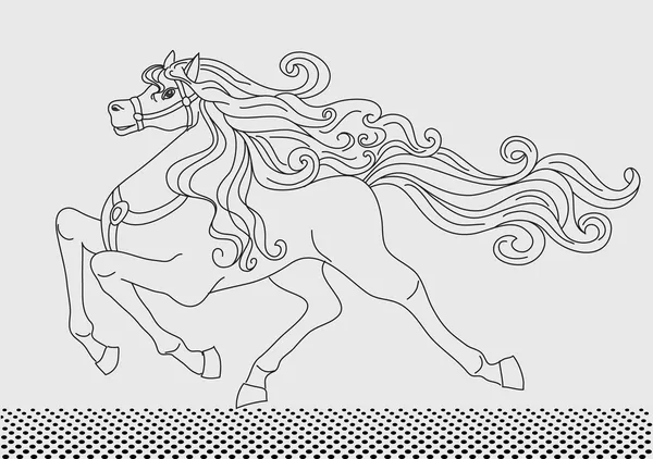 Cheval décoratif — Image vectorielle