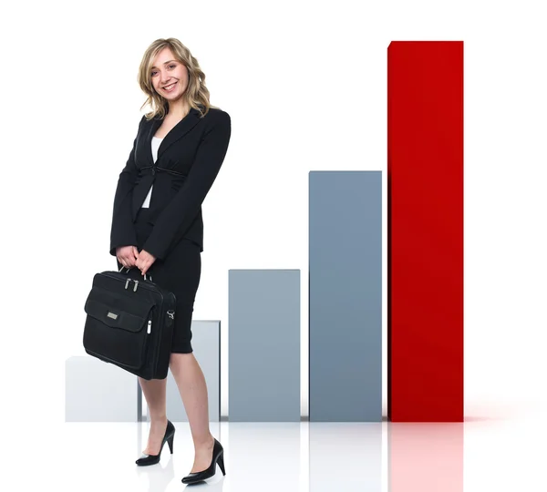 Woman and success — Stock Photo, Image