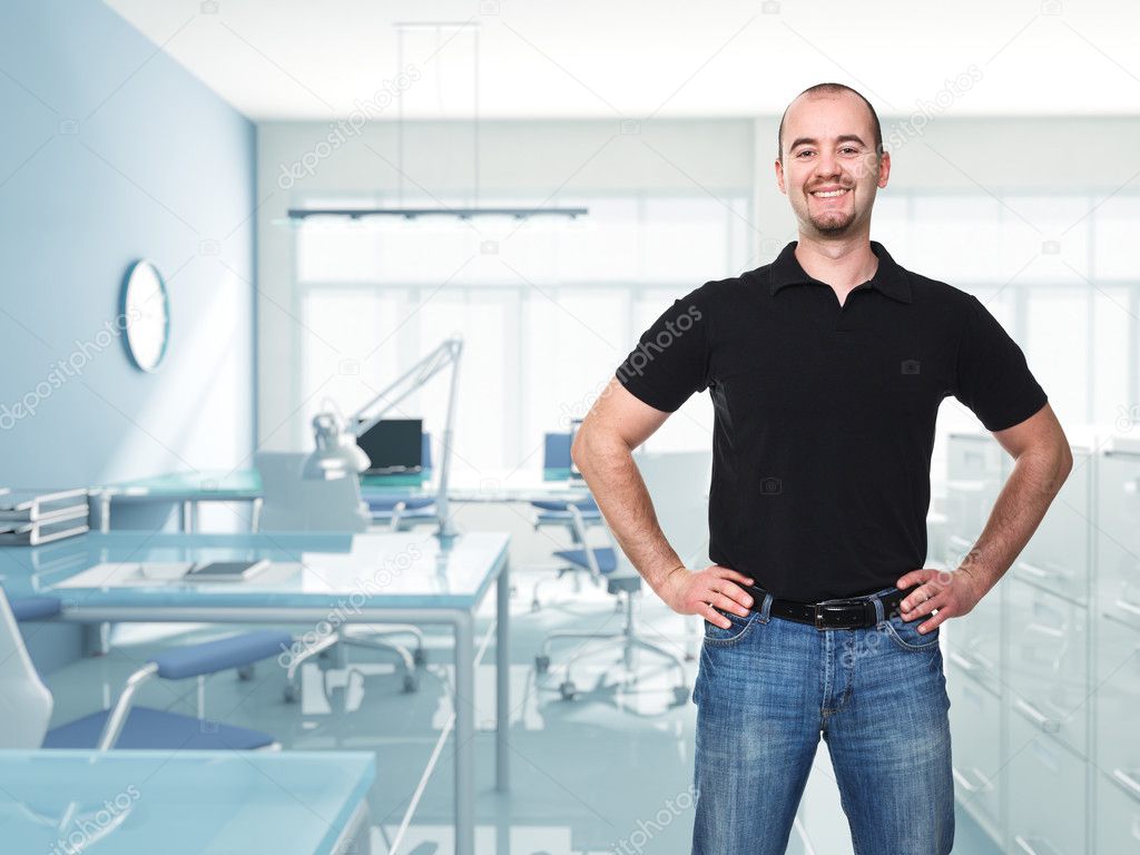 Man in office — Stock Photo © jukai5 5537124