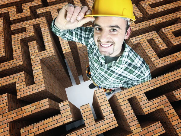 Problem of worker — Stock Photo, Image