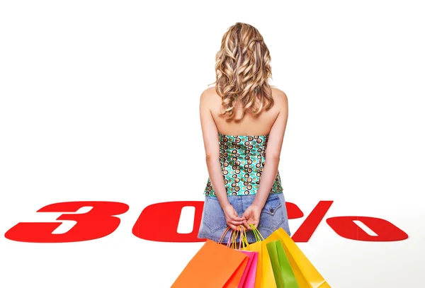 Försäljning shopping — Stockfoto