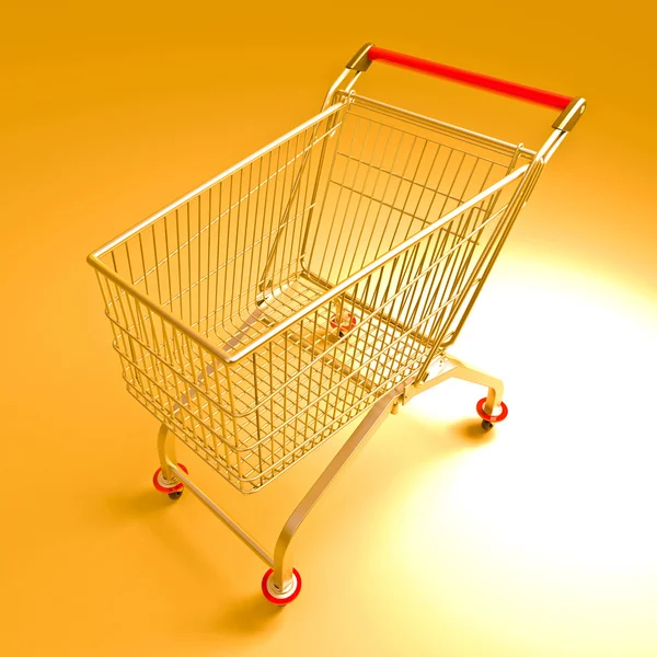 Golden trolley — Stock Photo, Image