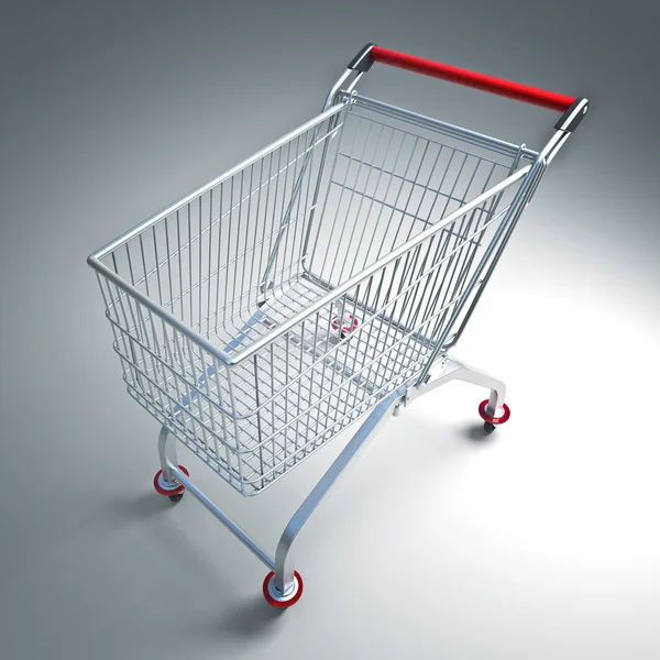 Supermarket trolley — Stock Photo, Image