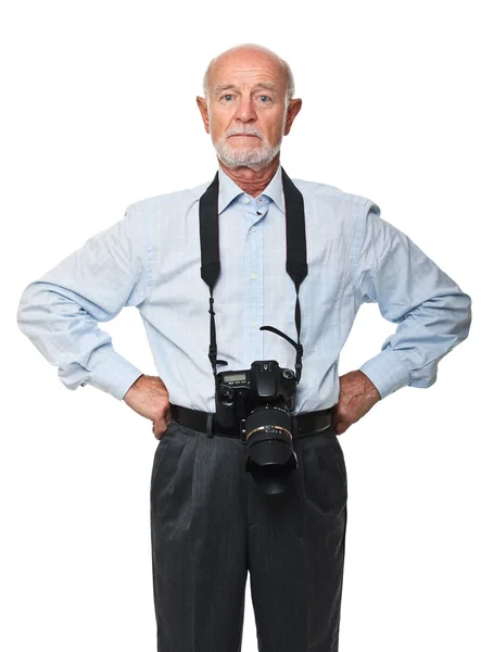 Starší fotograf — Stock fotografie