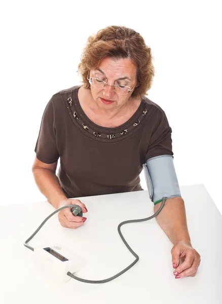 Verificação da pressão arterial — Fotografia de Stock