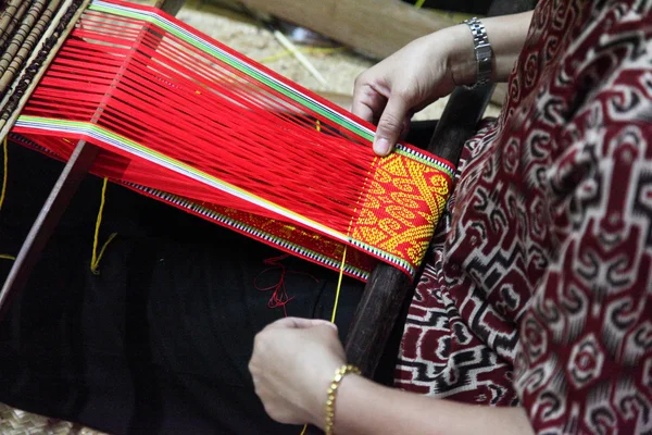 传统的马来西亚织机 — 图库照片