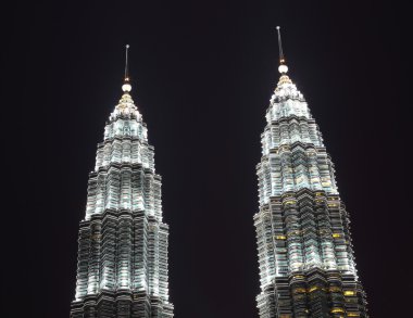 Petronas tower top detail clipart