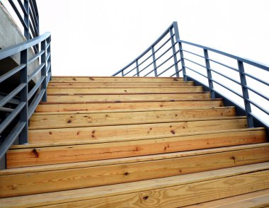 Wooden Staircase to the Sky clipart