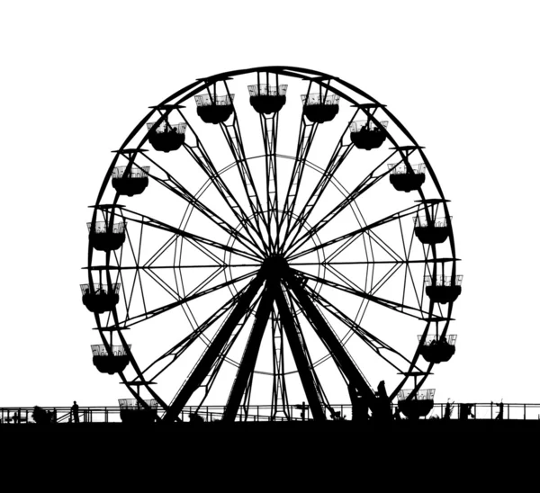 Outline of a Small Ferris Wheel — Stock Photo, Image