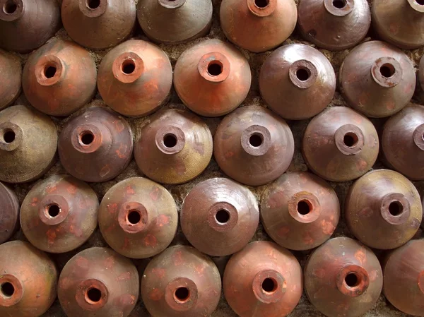 Parede feita de cerâmica — Fotografia de Stock